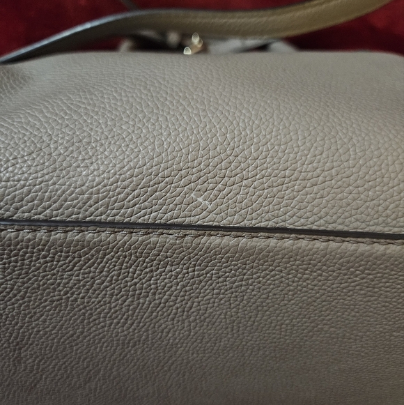 Kate Spade Gray Pebble Leather Larchmont Avenue Evangelie Satchel - Picture 8 of 14